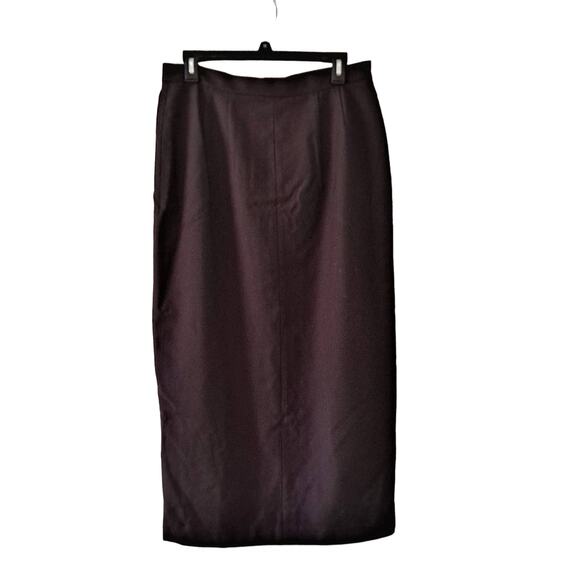 Rafaella Brown Ankle Length Front Closure Skirt - Picture 3 of 5